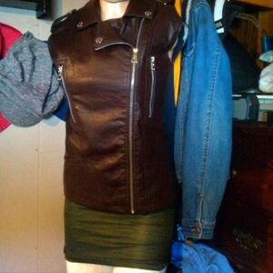 Leather vest